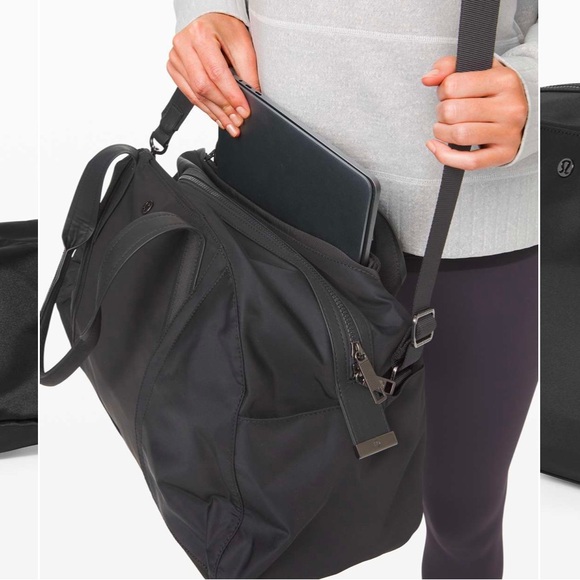 Lululemon Out of Range Duffle 33L. Black - Picture 2 of 5